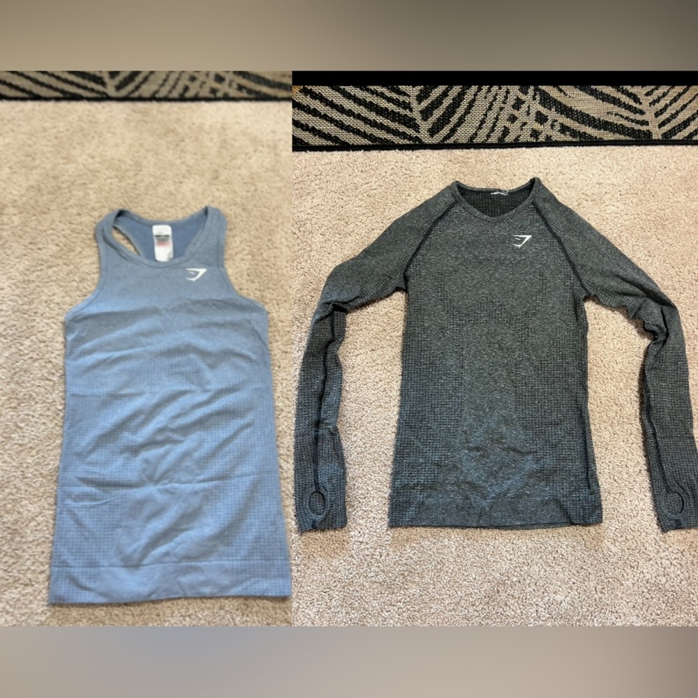Gymshark Women’s XS Seamless Bundle! (Xtra Small) (Long Sleeve & Tank)